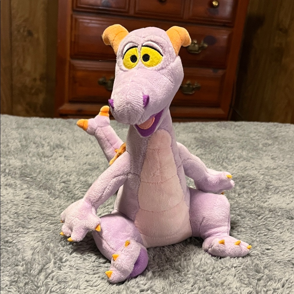 DISNEY PARKS FIGMENT PLUSH PURPLE DRAGON TOY CUTE STUFFED ANIMAL
